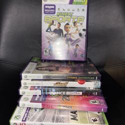 Xbox 360 Kinect Games Lot