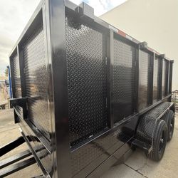 New Hydraulic Dump Trailer with Diamond Walls 💠