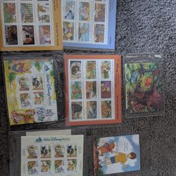 Disney Collectors Stamps 7sets
