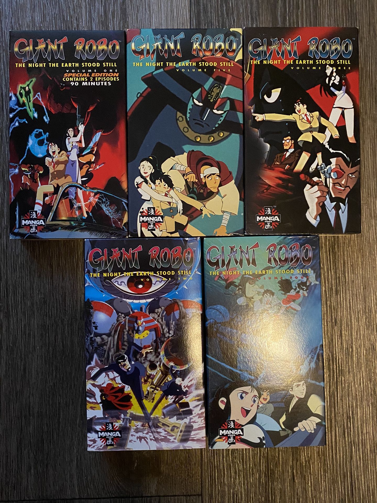 Giant Robo anime vhs lot