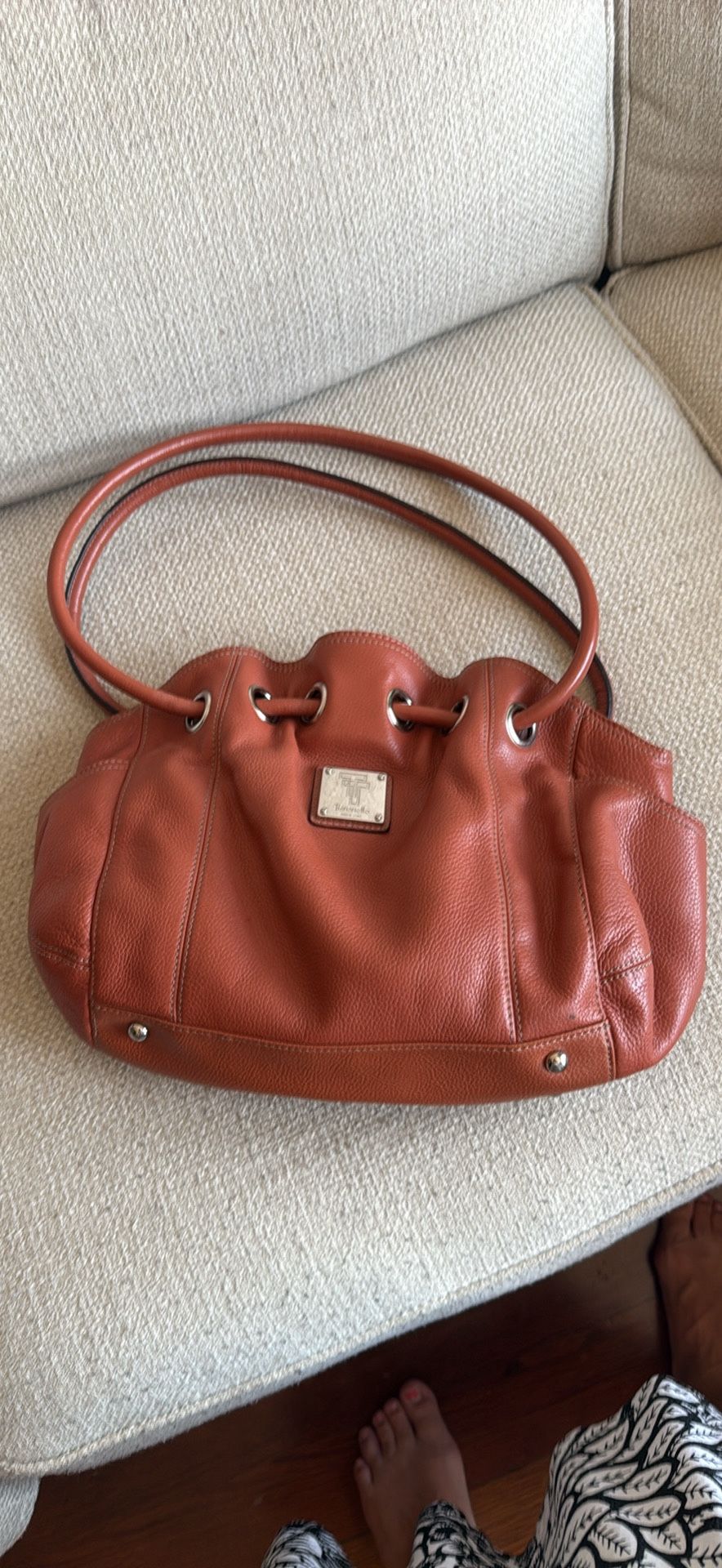 Leather Salmon Purse