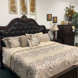 Six piece king bedroom set