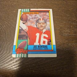 JOE MONTANA TOPPS ALL PRO/TAKING OFFERS