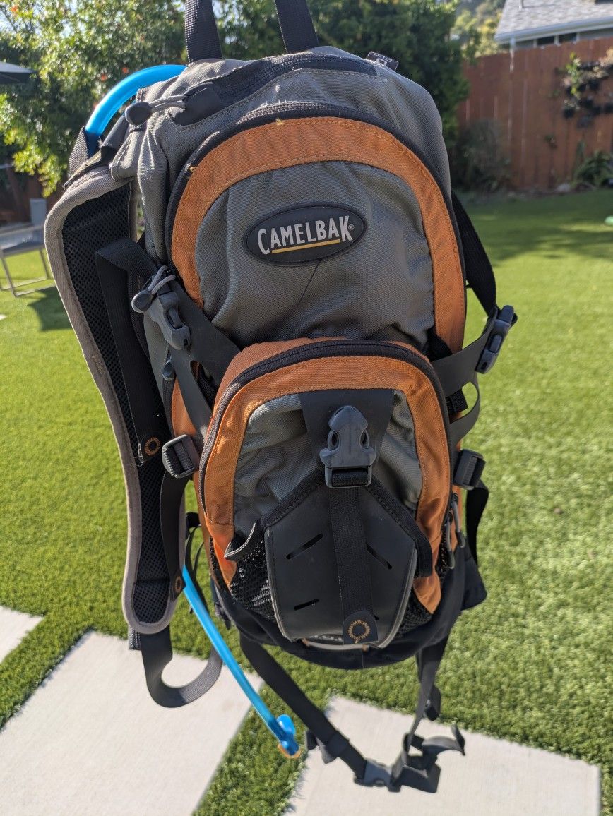 Orange Camelbak MULE with bladder