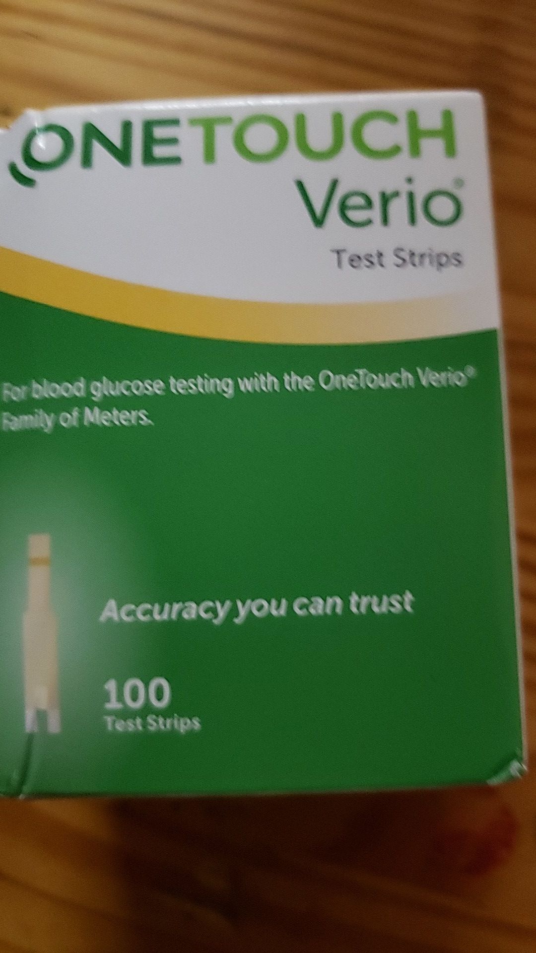 One touch Verio diabetic test strips