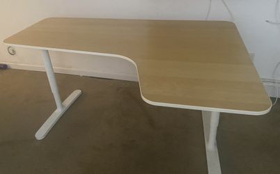 IKEA Finnvard White Trestle Desk