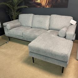 Hazela Charcoal Sectional Sofa