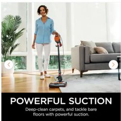 Shark Rocket Bagless Corded Washable Filter Stick Vacuum Cleaner for Hard Floors/ Rugs with Powerful Pet Hair Pickup in Orange