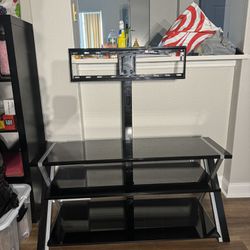 Tv Stand With 3 Shelves 