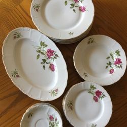 Vintage 21 piece China Bohemian Set Made in Czechoslovakia 1985