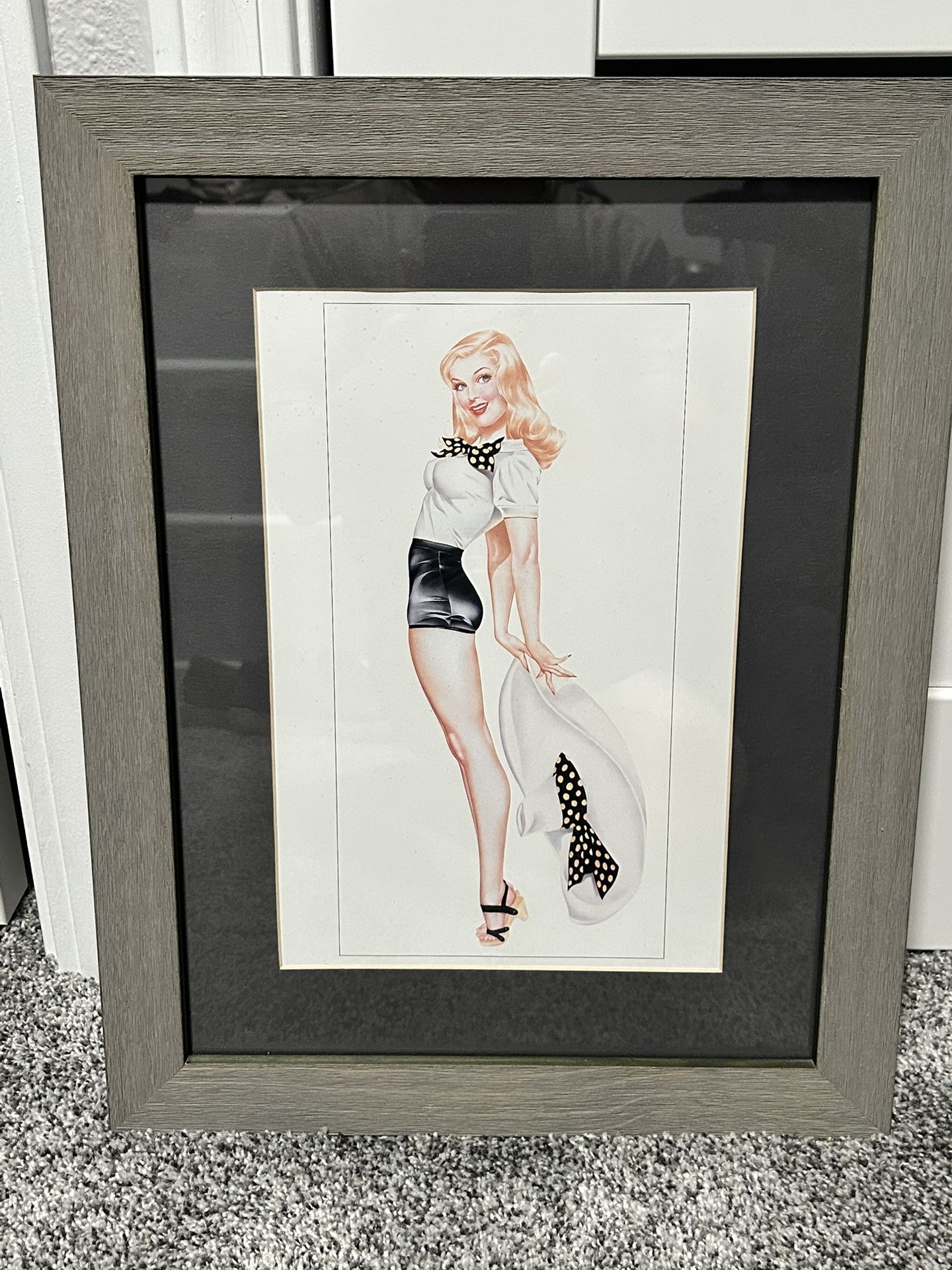 Art 1950’s Pinup Girl Excellent Condition