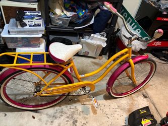 Pink and Orange Girls Schwinn Cruiser
