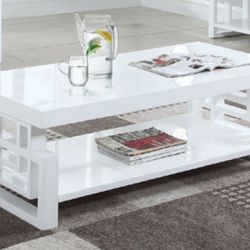 Glossy White Coffee Table 
