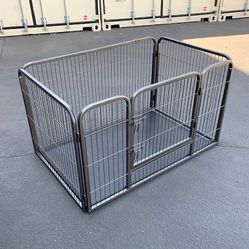 (New in Box) $95 Pet Playpen Heavy-Duty Dog Kennel w/ Plastic Tray, 49x32x28 inches