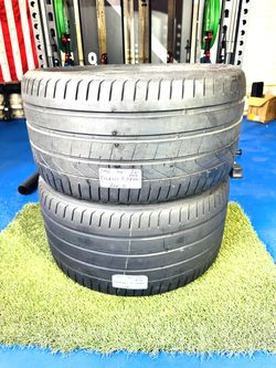 📍 2 Matching Used Tires 295/30ZR20 PIRELLI PZERO PZ4 MAX PERF SUMMER 295 30 20