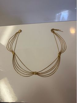Christian Dior Gold Chain Belt Necklace Small/ 30 Authentic & Rare Vintage