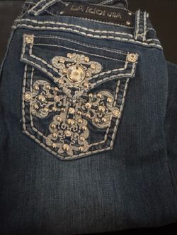 LA Idol USA Embellished Bootcut Jeans – Size 3