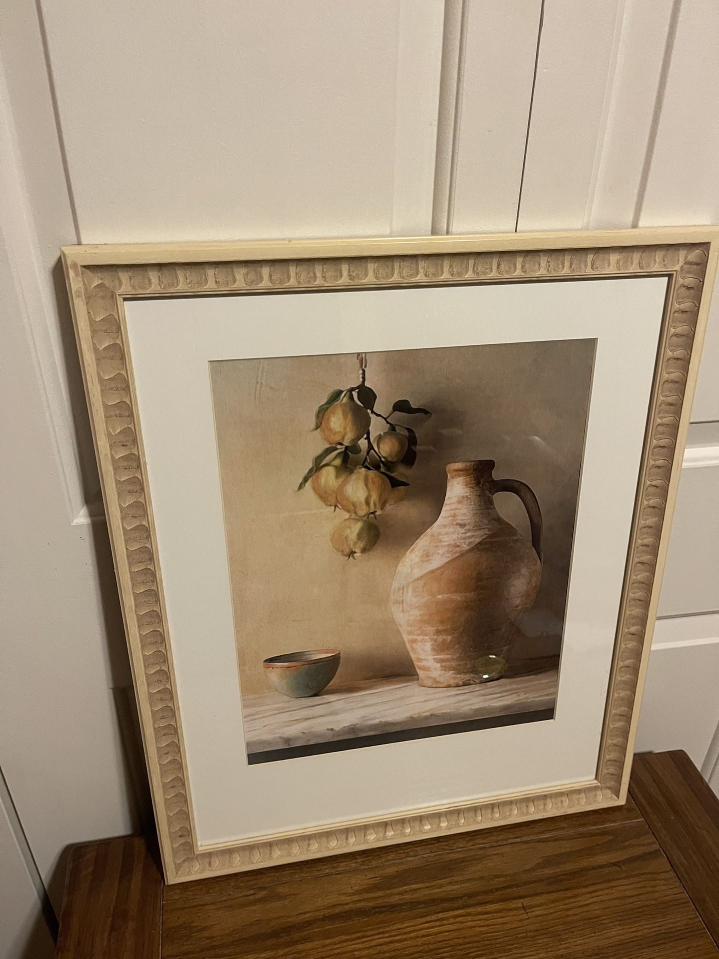 Persimmons II by Sally Wetherby Framed Art Print 18”x22”