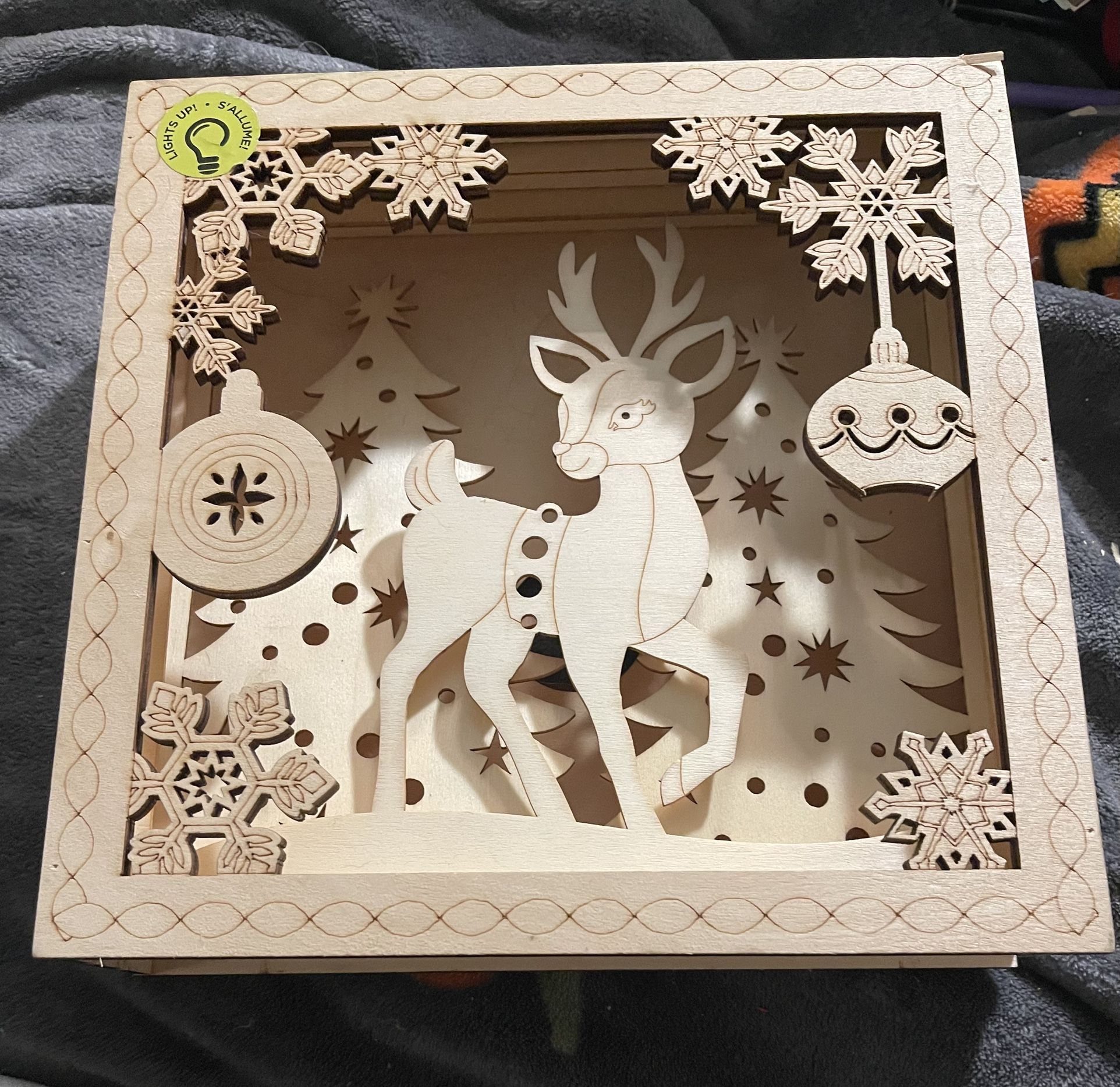 Christmas Ruldoph Wooden Decor New