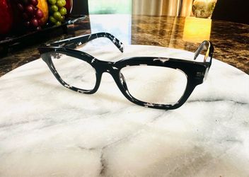 PRADA PR AlOV Black Transparent Havana (150-101) Eyeglasses