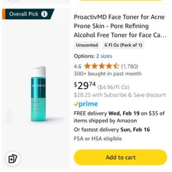 New Sealed; Proactive Balancing Toner 