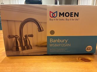 Moen Banbury Bathroom Faucet – Brushed Nickel – New Never Installed