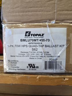Ballast kit 70w