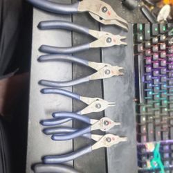 7pc Snap On Snap Ring Quick Disconnect Set 