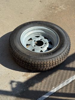 Brand New Cars Dolly tire 13” Trailer Tire ST175/80D13 with 5-Lug Galvanized Wheel