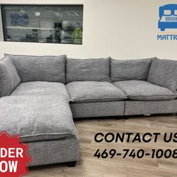 New Gray Sectional Sofa ✅ Take it today for just $50 Down 🤩 