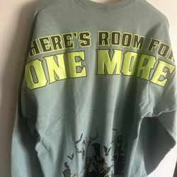 Cool Disney Haunted Mansion Hatbox Ghost Light Green Spirit Jersey