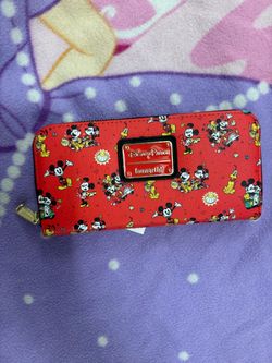 Loungefly Disney Parks Mickey & Friends Zip Wallet