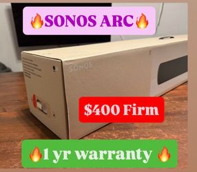 SONOS ARC 1 YR WARRANTY $400