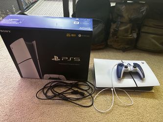 PS5 Slim Digital with Box and God of War Controller