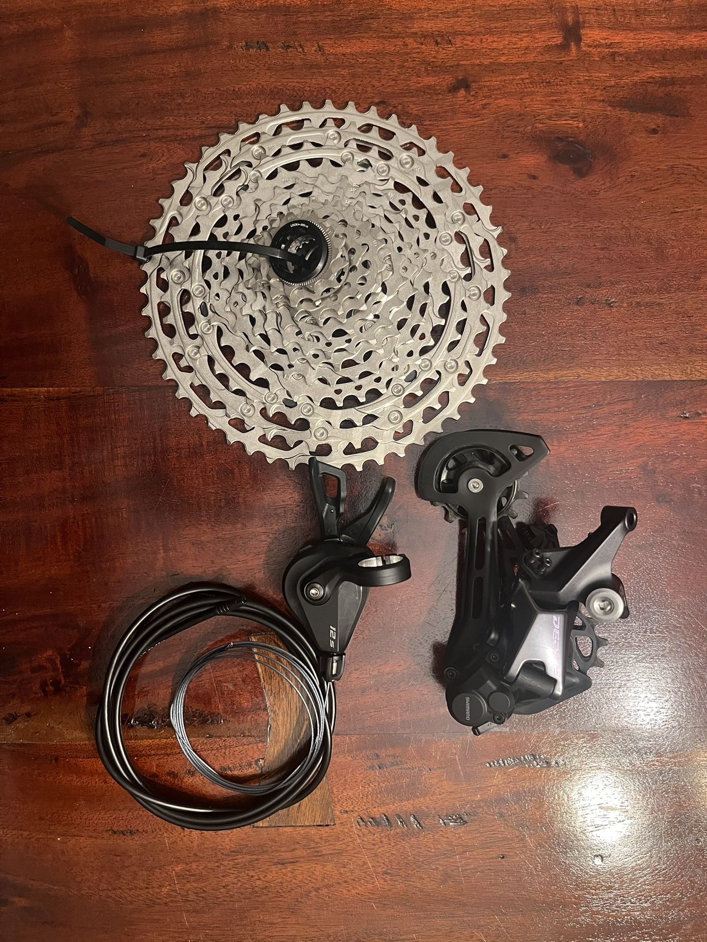 Shimano Deore 12-Speed Shifter, Derailleur, and Cassette 11-51t NEW
