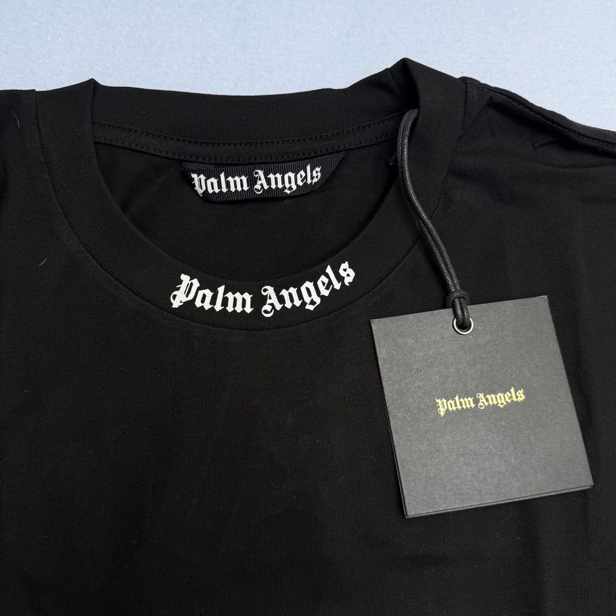 Palm Angels Classic Logo Print T shirt Black Small Shirts