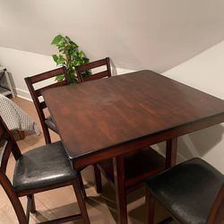 Bar Height Kitchen Table (INCLUDES Four Chairs)