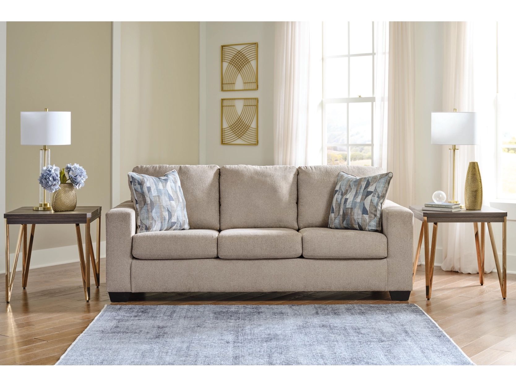 Ashley Sofa & Loveseat Set – Like New! Price is Negotiable