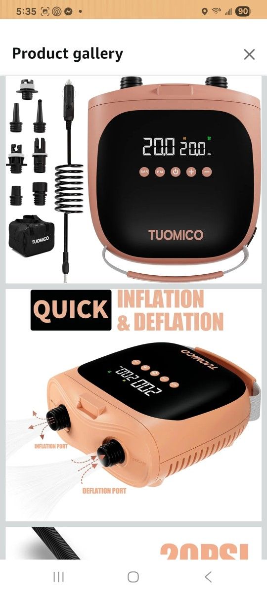 TUOMICO Mini Sup Air Pump
