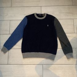 Polo Ralph Lauren Wool Alpaca Color-block Knit Crewneck Sweater