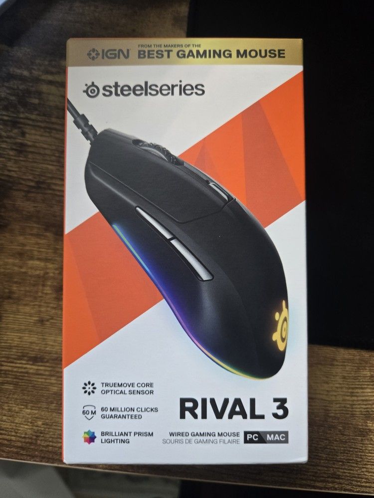 New SteelSeries Rival3 RGB Gaming Mouse