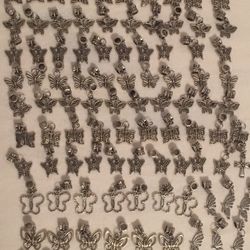 Lot 100 Butterfly Charms DIY Jewelry Spring Butterfly Silver Bracelets Tibetan  
