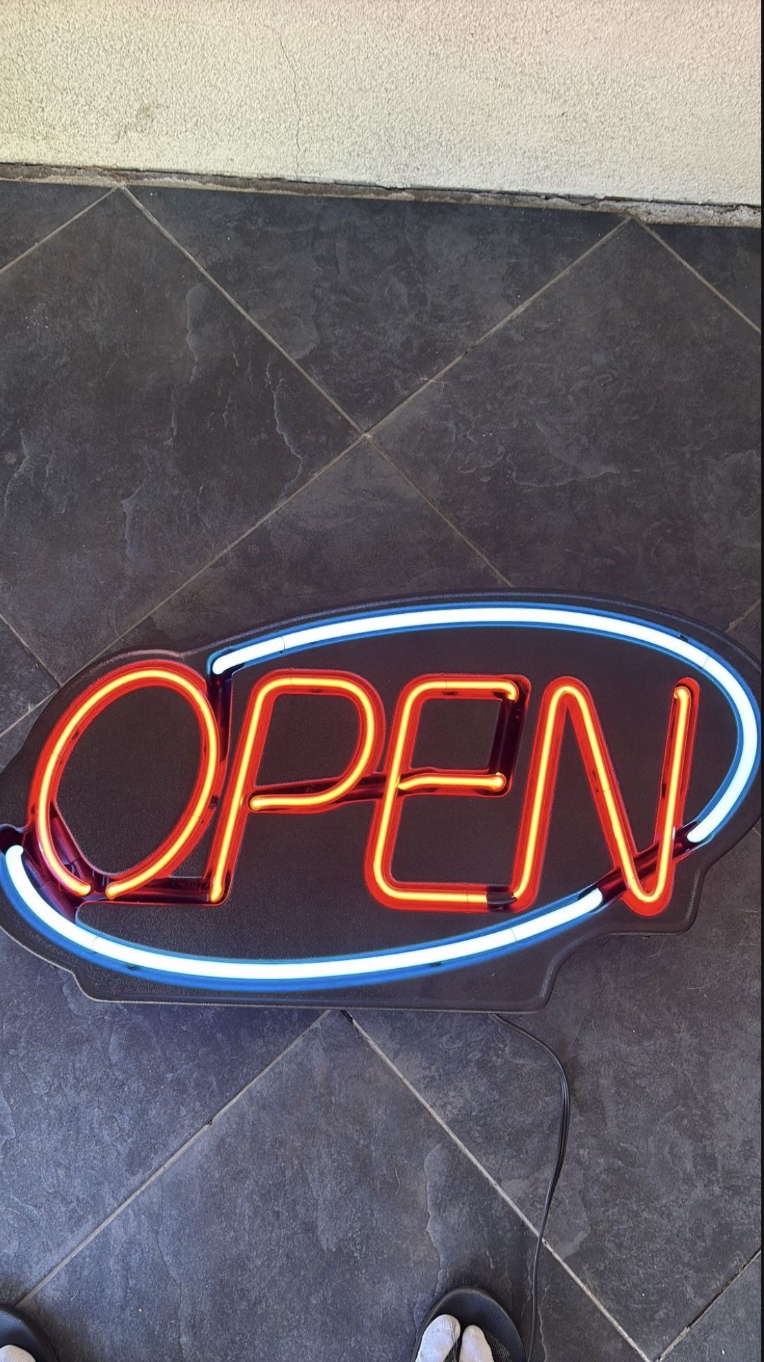 Fallon Neon LED Open Sign Like New