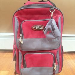 Travel Cal Pack Rolling Backpack/Luggage Carry On 21”x15”HEAVY DUTY!