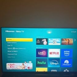 58in Hisense Roku tv