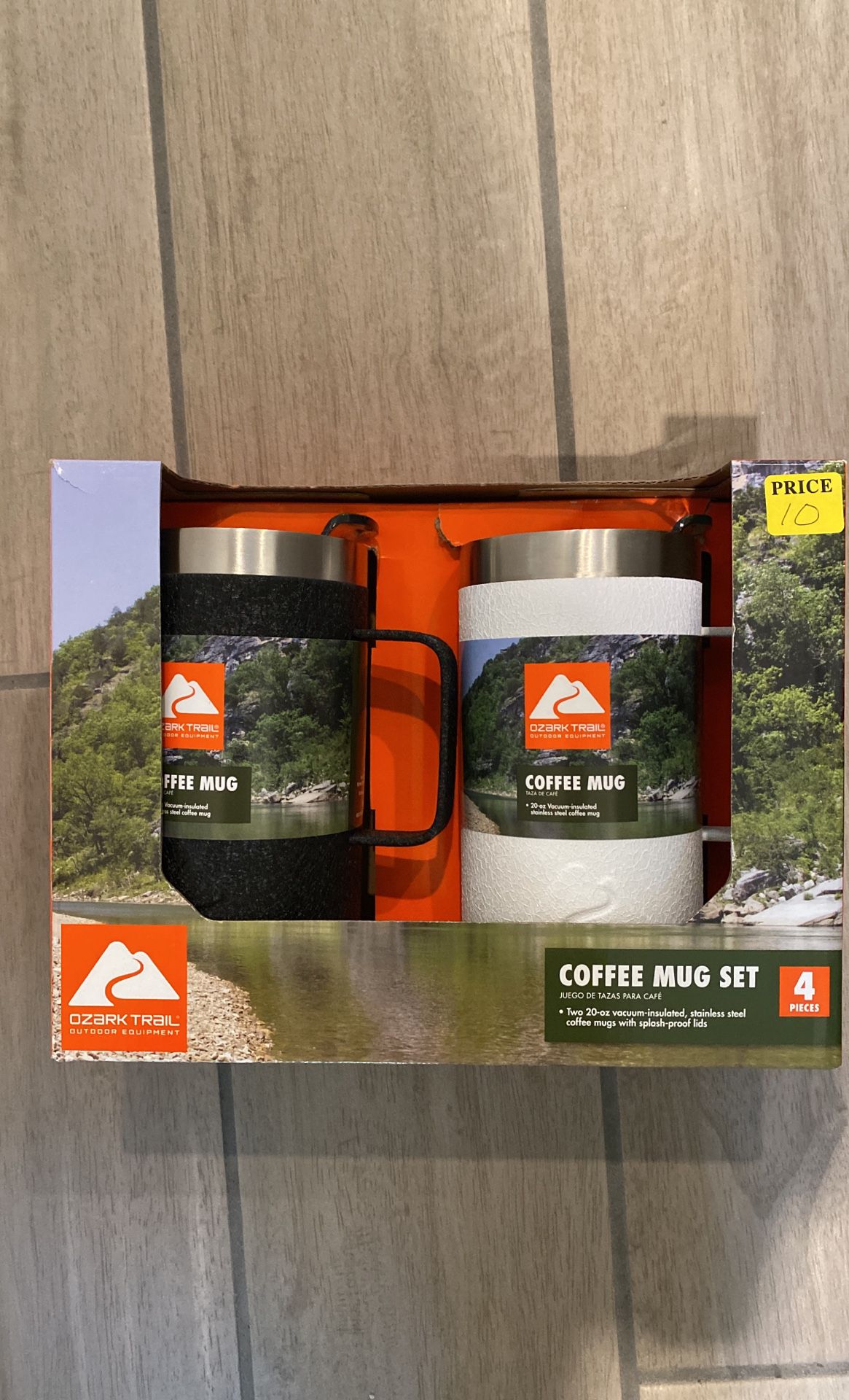 New Ozark Trail 20 OZ Vacuum Insulated Stainless Steel Coffee Mugs with Splash Proof Lids