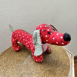 Houndstooth Dachshund Weiner Dog Plush Stuffed 15  Kids of America