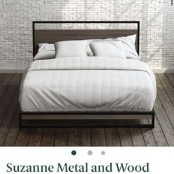 King platform bed new in box. Mattress and deliver available if needed.