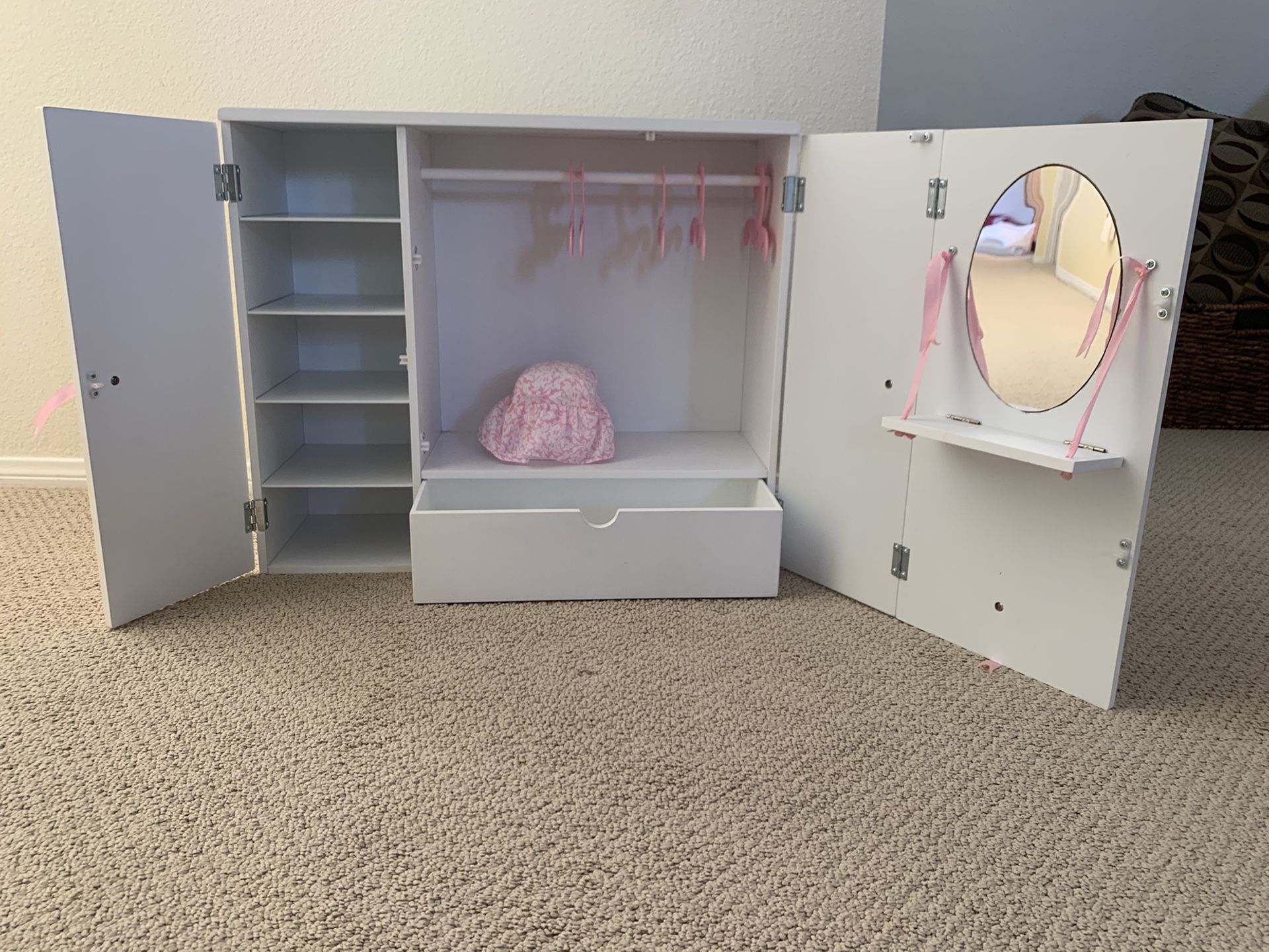 wardrobe closet for American Girl dolls from TARGET.