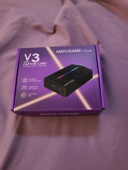 Fifine AmpliGame Gaming Capture Card USB 4K HDMI, 1080P Audio Video Capture Card for OBS Streaming with RGB, HDMI in/Out Compatible for Switch/XBOX/PS